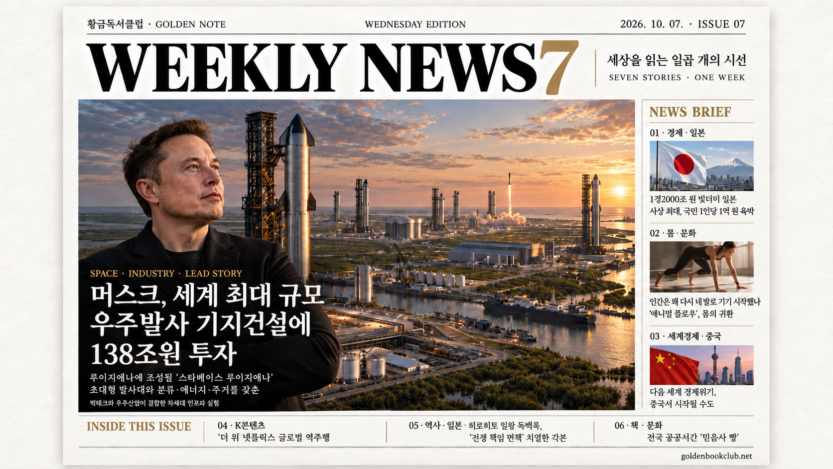 《Weekly News7》7개의 하이라이트 뉴스 | 2026년 10월 7일