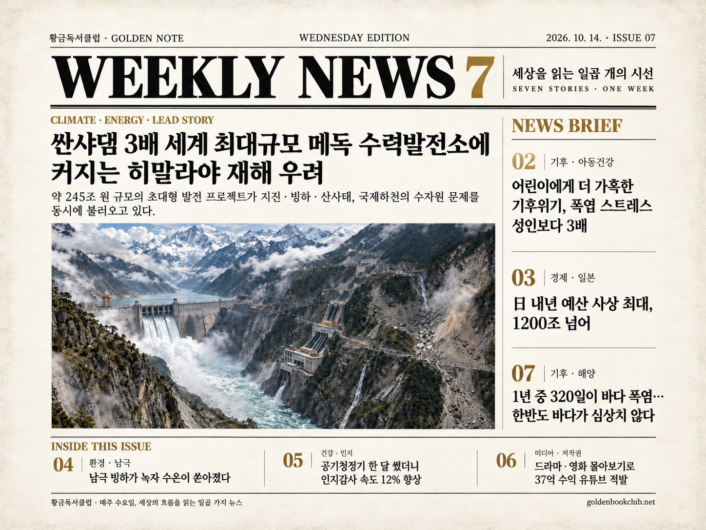 《Weekly News7》7개의 하이라이트 뉴스 | 2026년 10월 14일