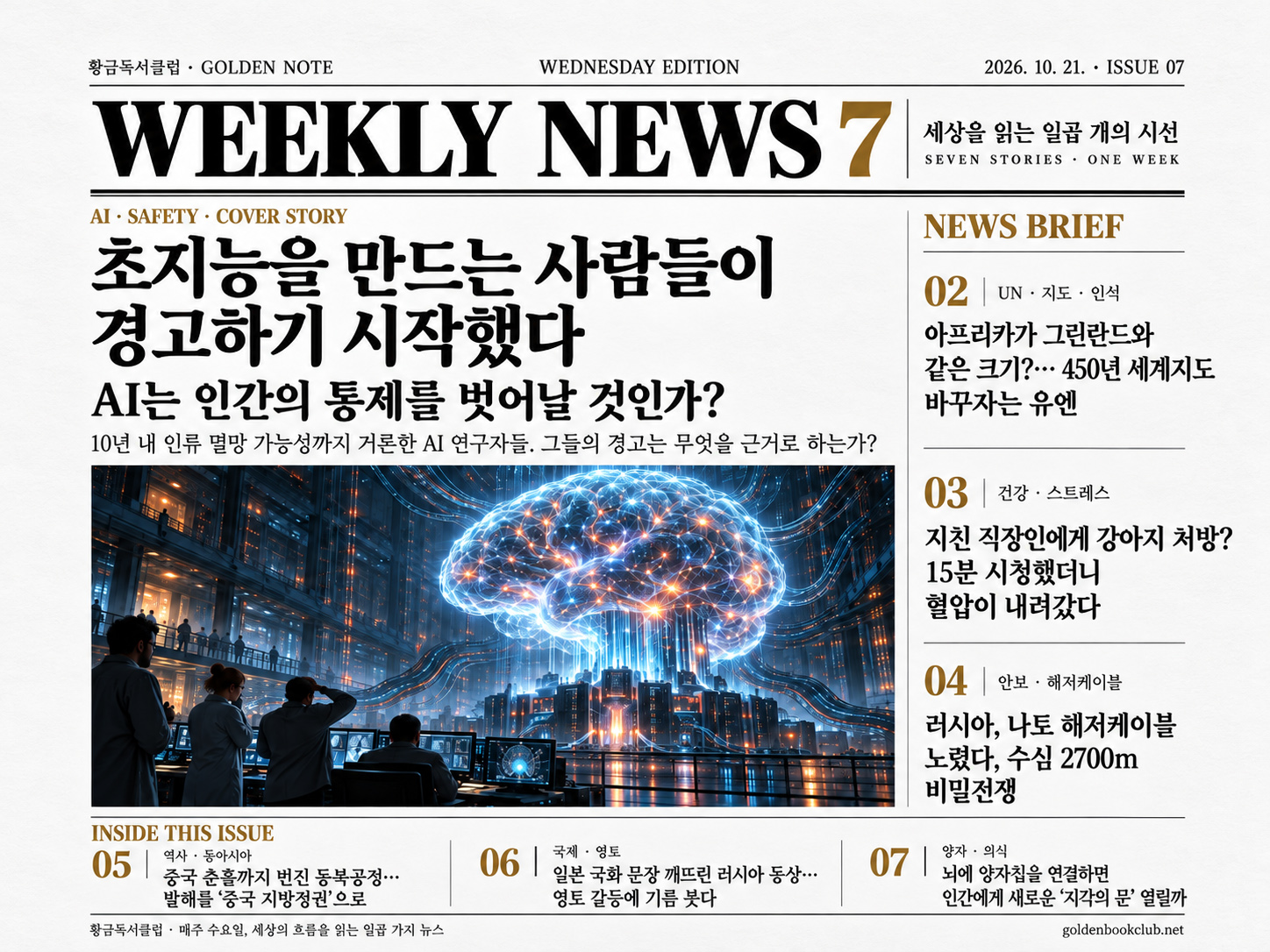 《Weekly News7》7개의 하이라이트 뉴스 | 2026년 10월 21일