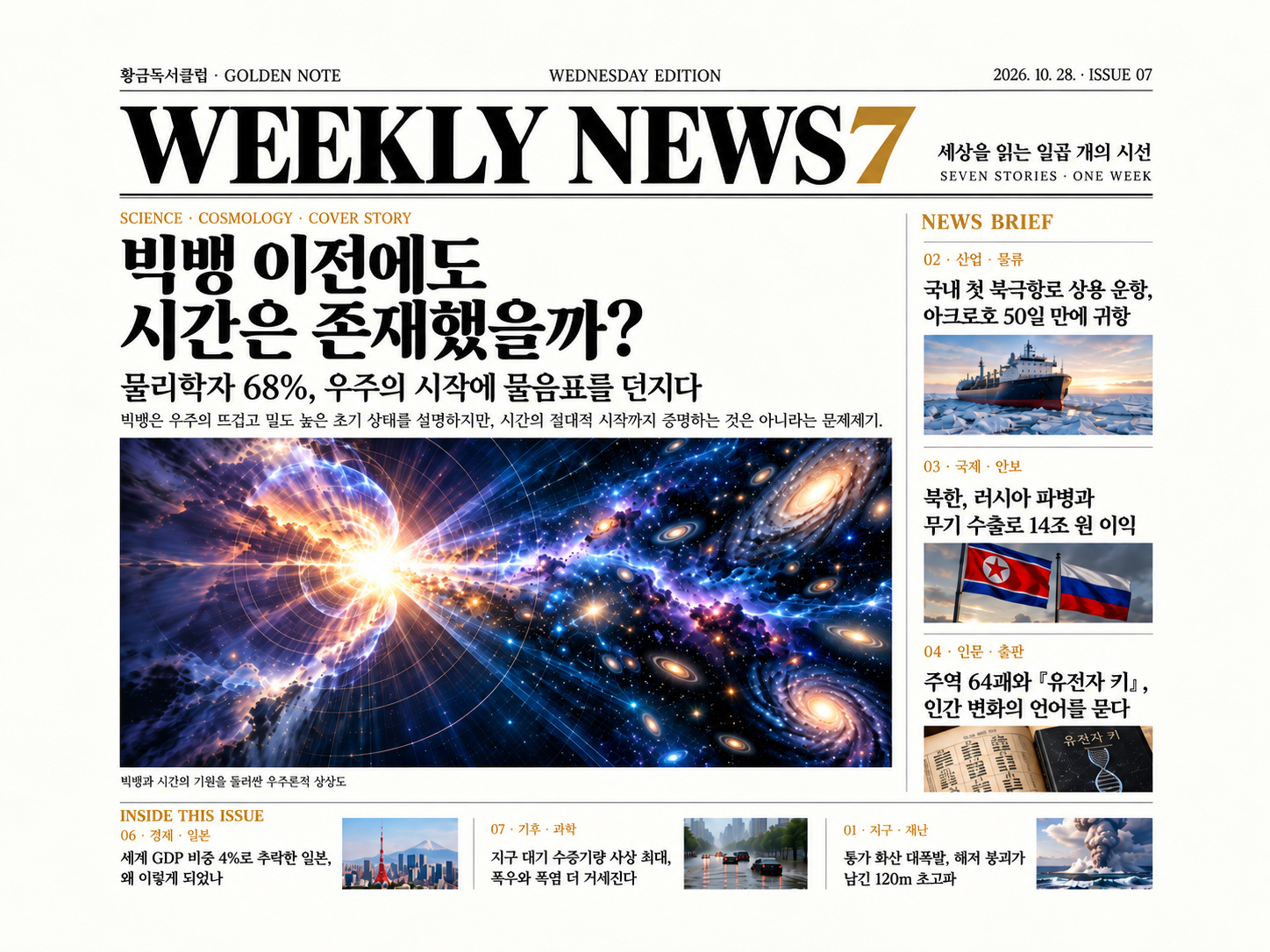 《Weekly News7》7개의 하이라이트 뉴스 | 2026년 10월 28일